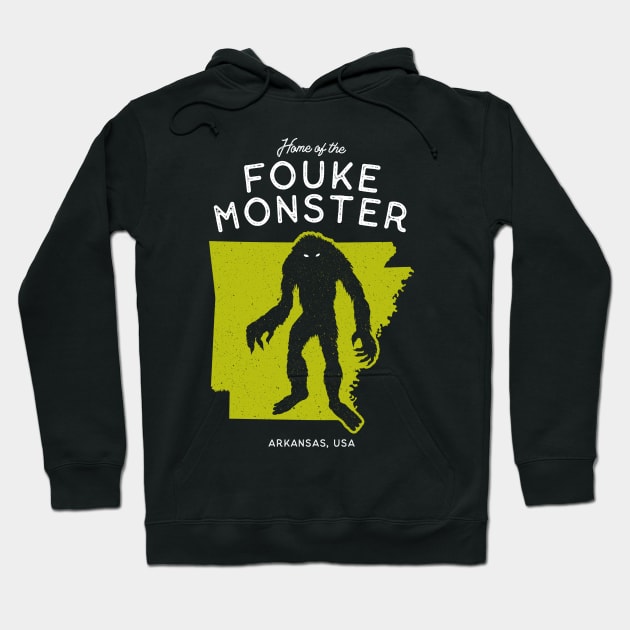 Home of the Fouke Monster - Arkansas, USA Cryptid Hoodie by Strangeology